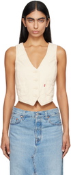 Levi's Off-White Tailored Vest