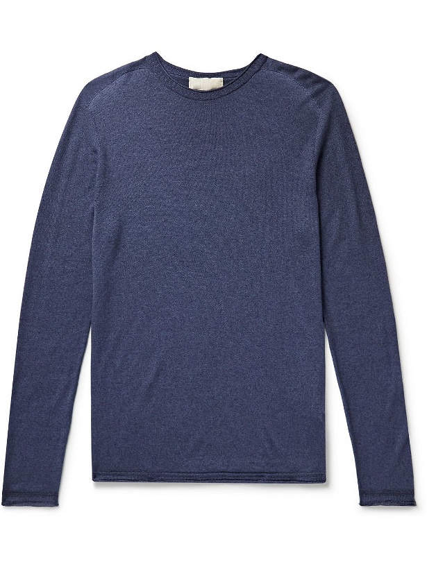 Photo: 120% - Slim-Fit Cashmere Sweater - Blue