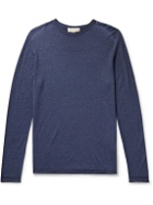120% - Slim-Fit Cashmere Sweater - Blue