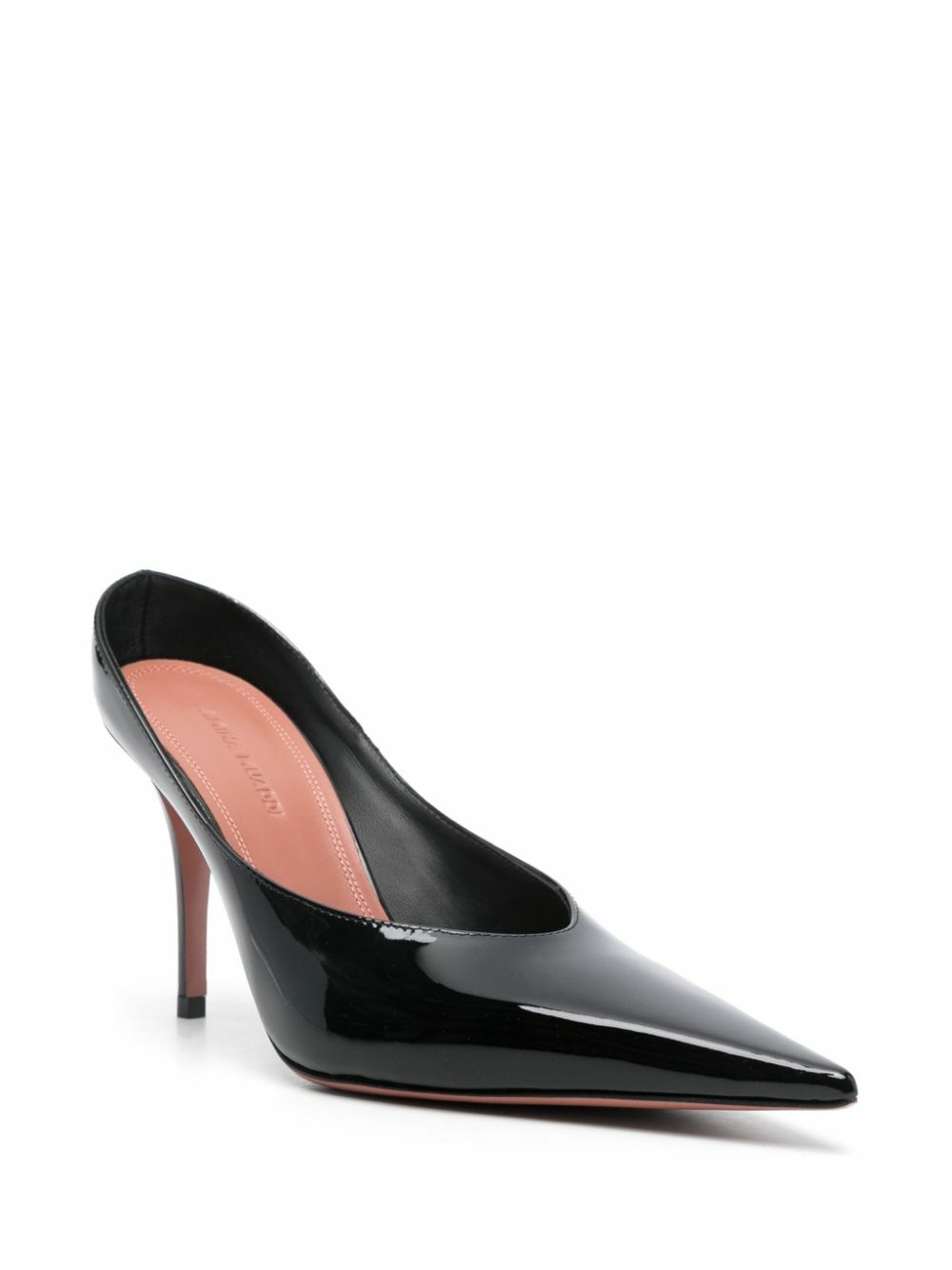 AMINA MUADDI - Anok Patent Leather Mules Amina Muaddi