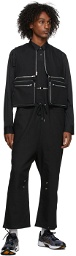 Phlemuns SSENSE Exclusive Black Cropped Cargo Vest