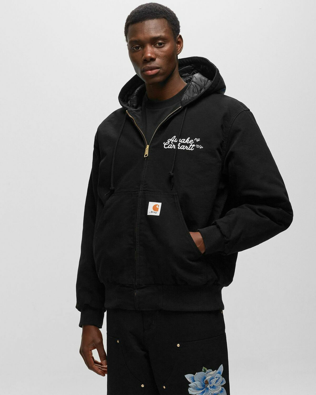 Awake Awake Ny X Carhartt Wip Og Active Jacket Black - Mens