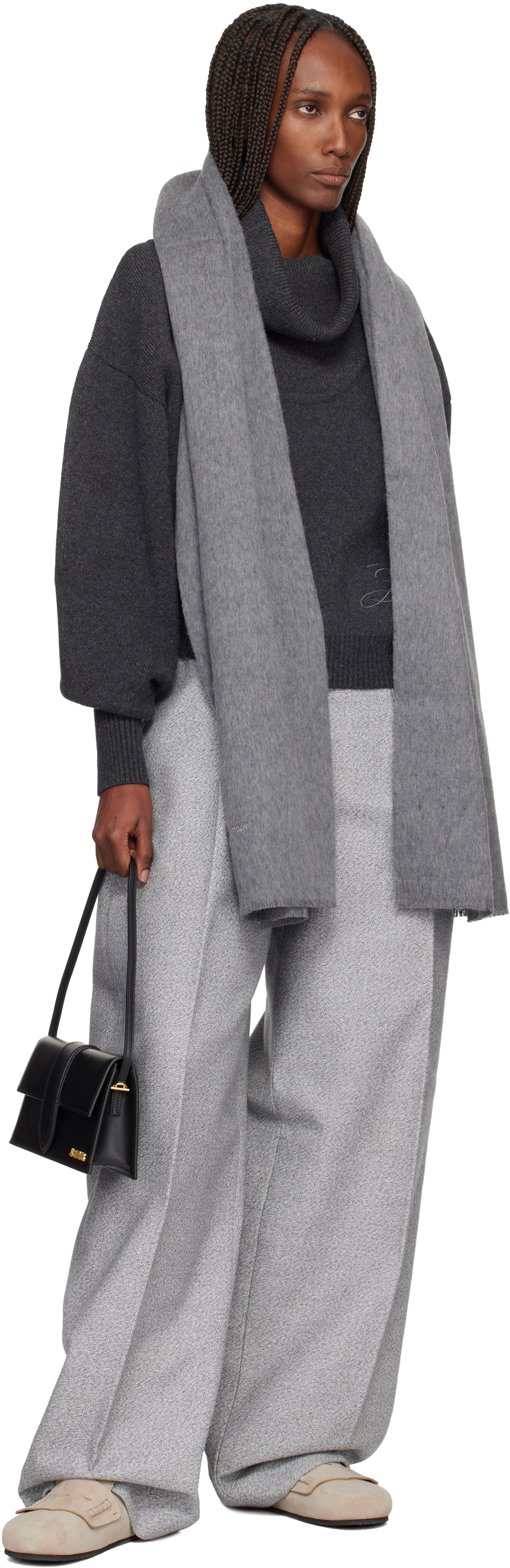 JACQUEMUS Gray 'The Tailleur' Scarf