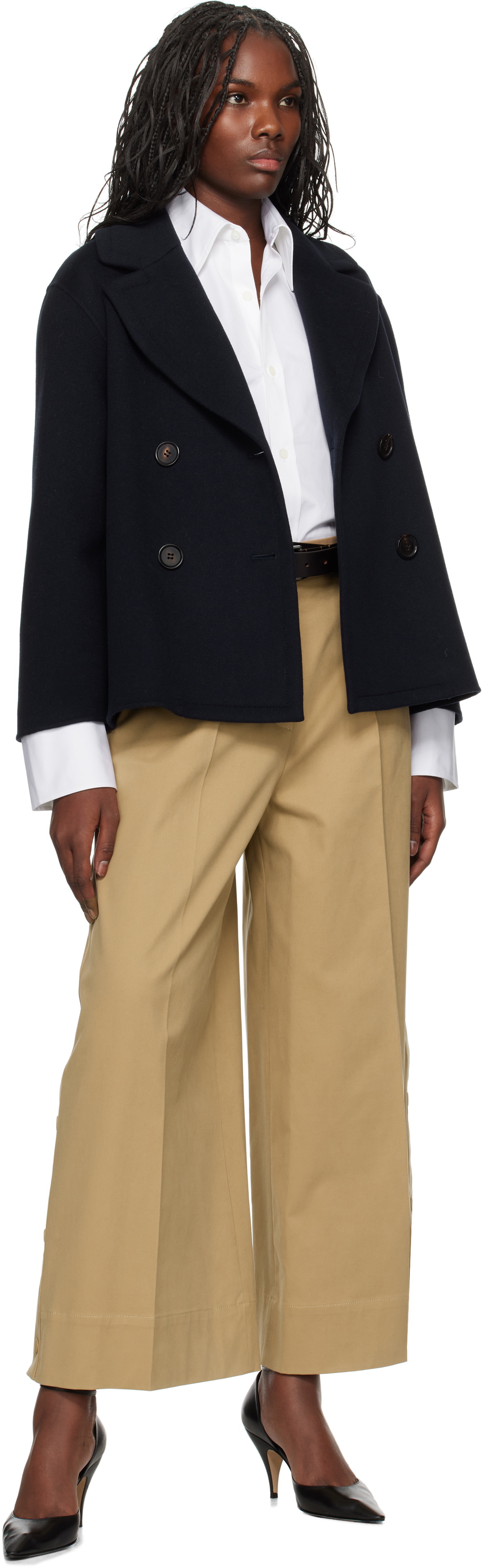 Weekend Max Mara Beige Caprile Trousers
