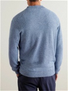 Peter Millar - Nevis Pima Cotton and Merino Wool-Blend Quarter-Zip Sweater - Blue