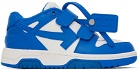 Off-White Kids Blue & White Out Of Office Straps Sneakers
