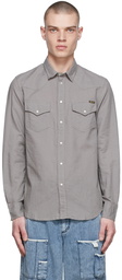 Diesel Grey Cotton Shirt