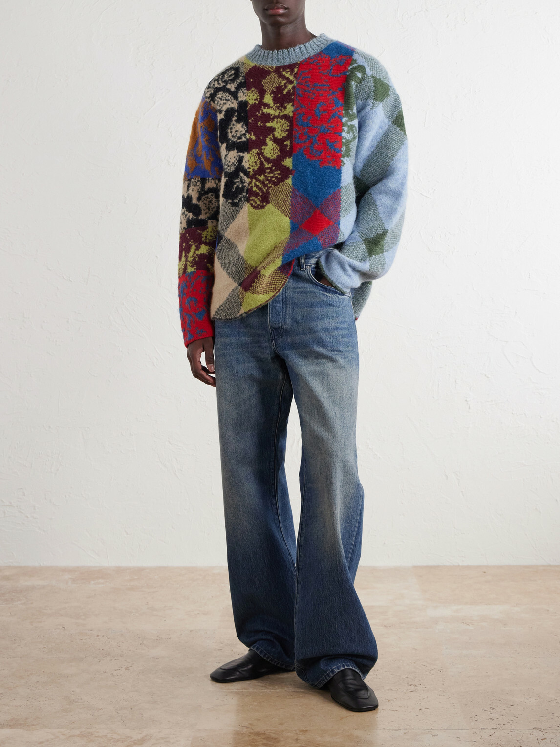 Dries Van Noten - Patchwork Wool-Blend Sweater - Multi