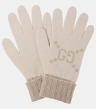 Gucci GG jacquard cashmere gloves