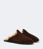 Sabah Shearling-lined suede mules