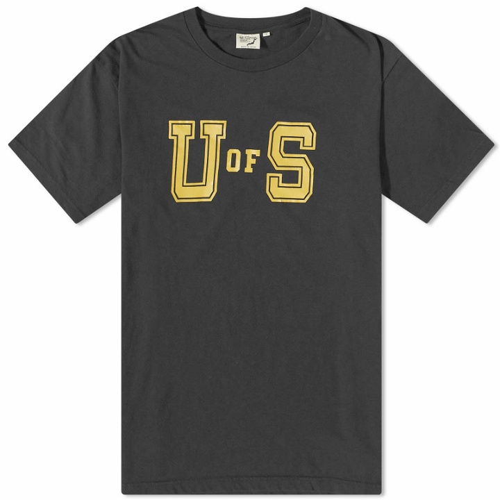 Photo: orSlow Men's U Of S T-Shirt in Black