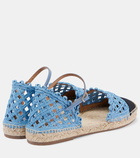 Aquazzura Sunburst raffia espadrille sandals