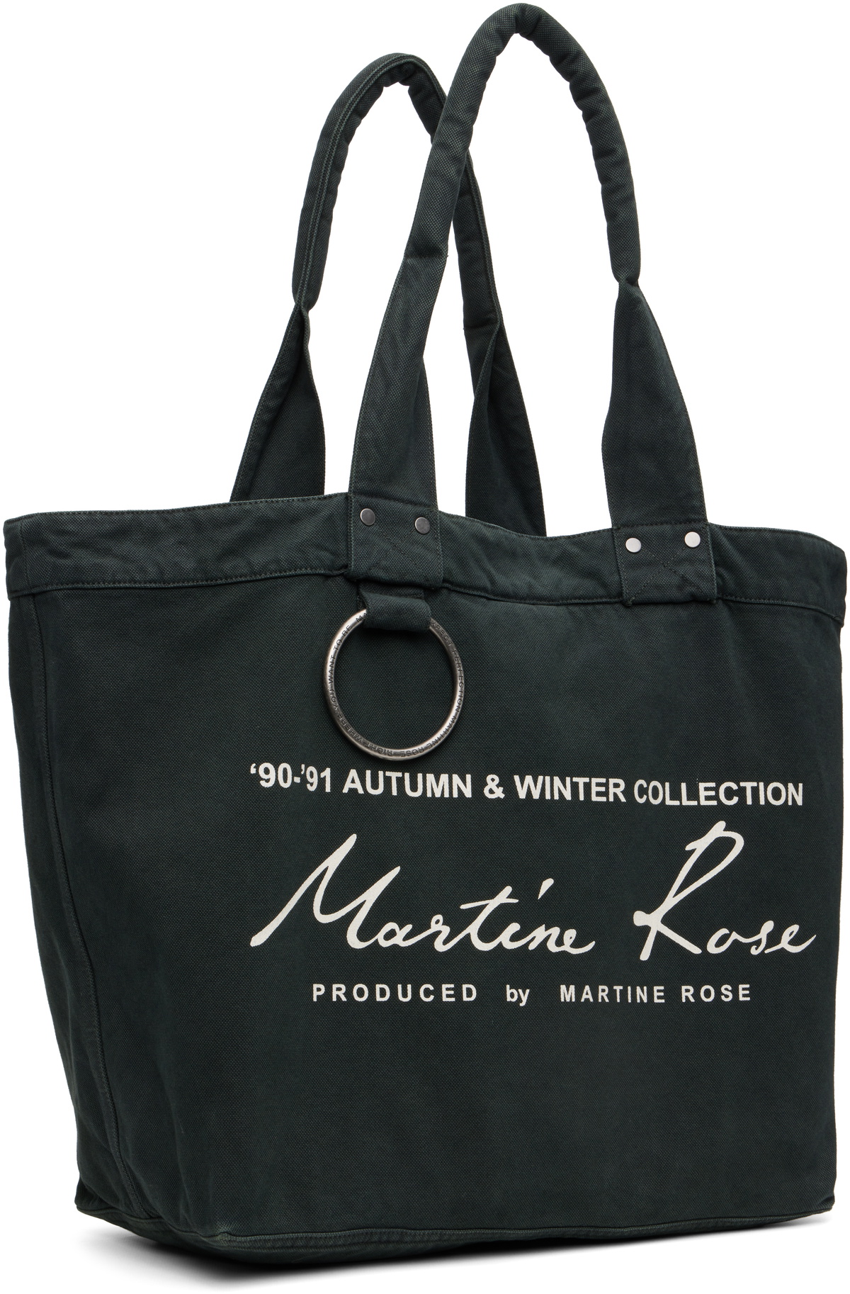 Martine Rose Green Bondage Tote
