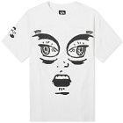 The Trilogy Tapes Men's Face T-Shirt in White