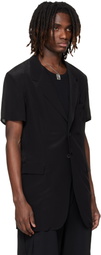 YOHJI YAMAMOTO Black Short Sleeve Blazer