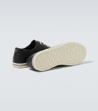 Dolce&Gabbana Suede-trimmed leather sneakers