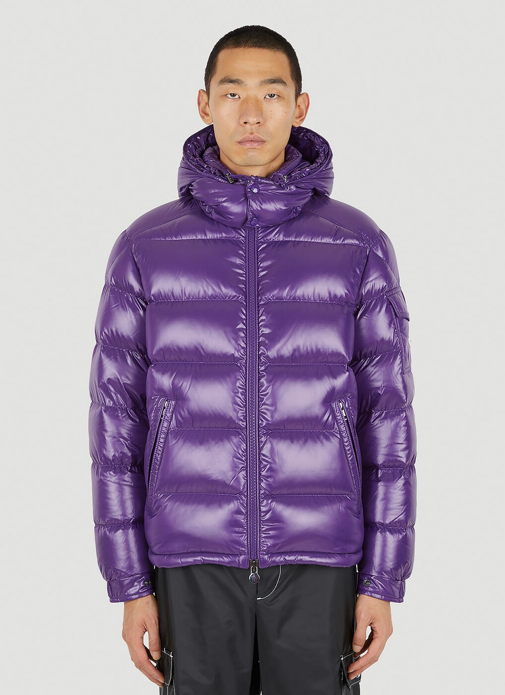 Maya Hooded Jacket in Purple Moncler