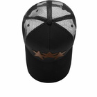 AMIRI 3 Star Trucker Hat in Black