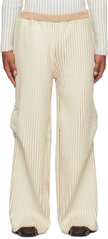 Photo: Stanley Raffington SSENSE Exclusive Off-White & Beige Trousers