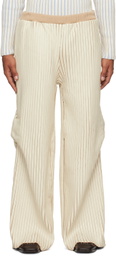 Stanley Raffington SSENSE Exclusive Off-White & Beige Trousers