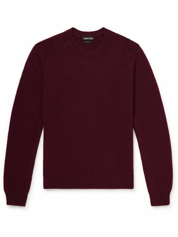 Photo: TOM FORD - Cashmere Sweater - Burgundy