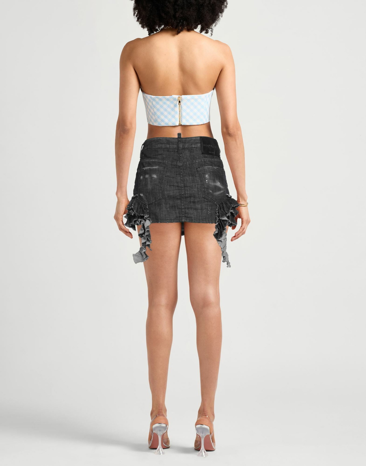Dsquared2 Womens Denim skirt in Black