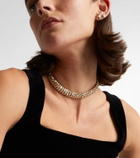 Rainbow K Blossom 14kt gold necklace with diamonds