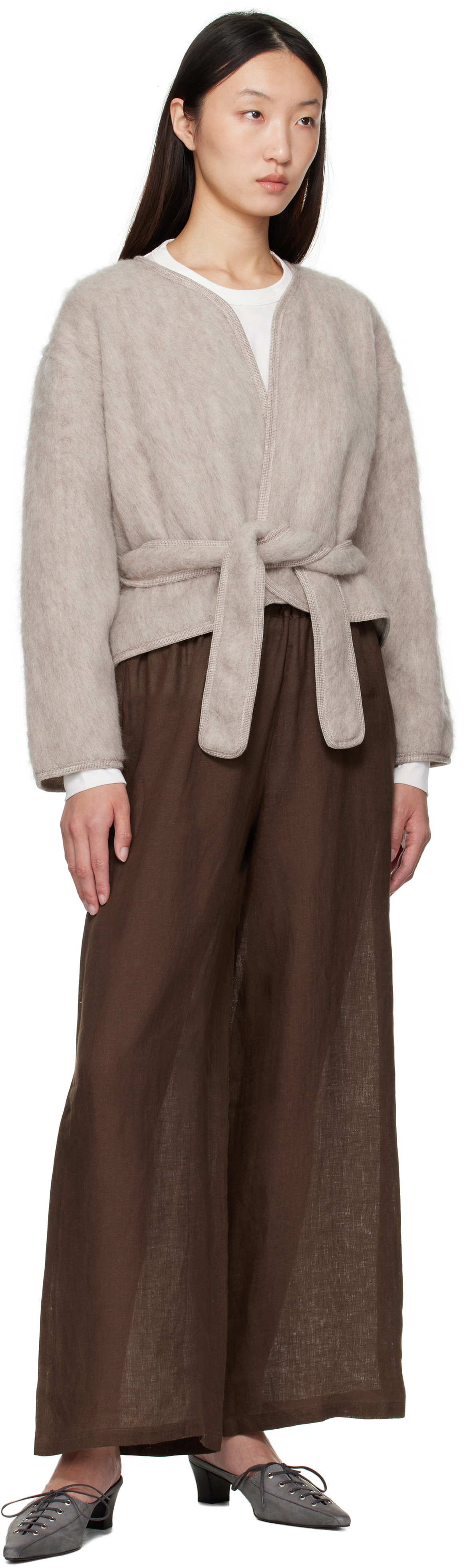 Baserange Taupe Capas Jacket