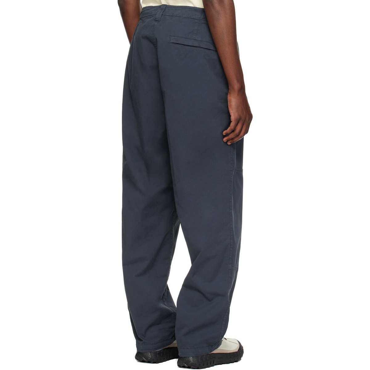 Stone Island Navy 3100002 Stretch Organic Cotton Twill Cargo Pants