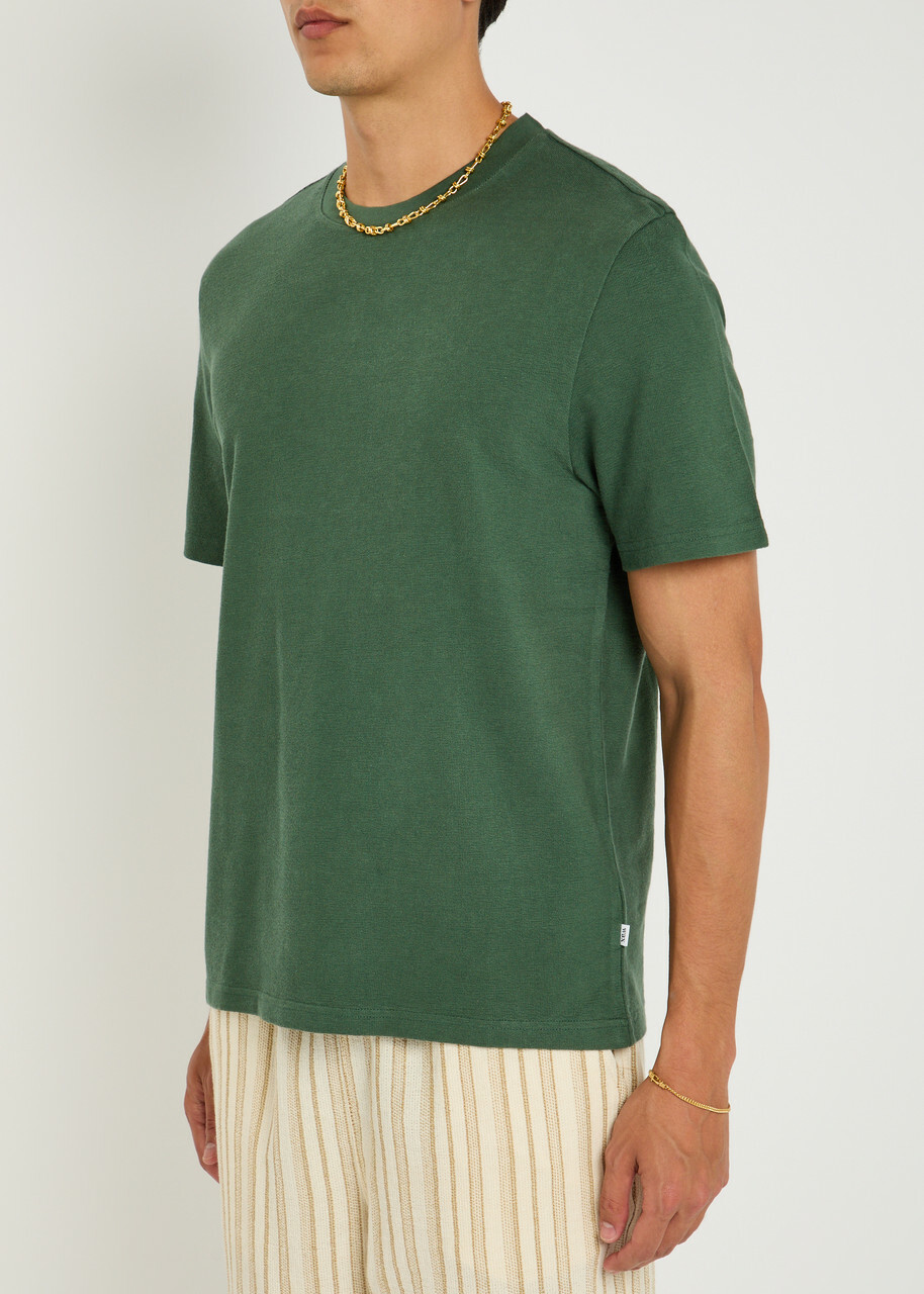 Wax London Dean Cotton T-shirt Dark Green