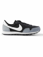 Nike - Air Pegasus 83 Premium Leather-Trimmed Suede Sneakers - Black