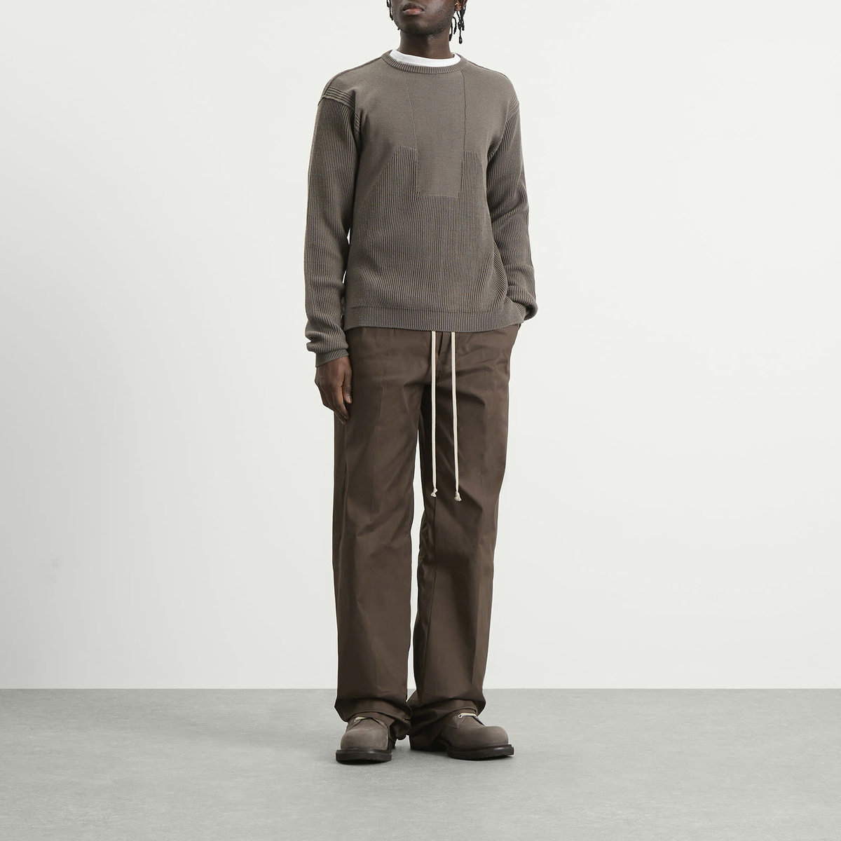 Rick Owens Men's Dietrich Drawstring Pant in Dark Dust Rick Owens