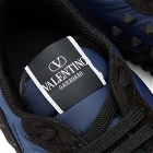 Valentino Men's Rockstud Sneakers in Marine/Black