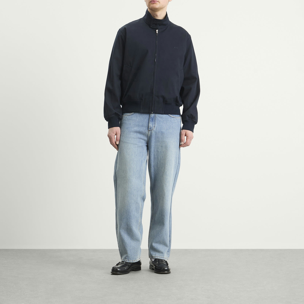 A.P.C. Men's Zipped Jacket in Dark Navy A.P.C.