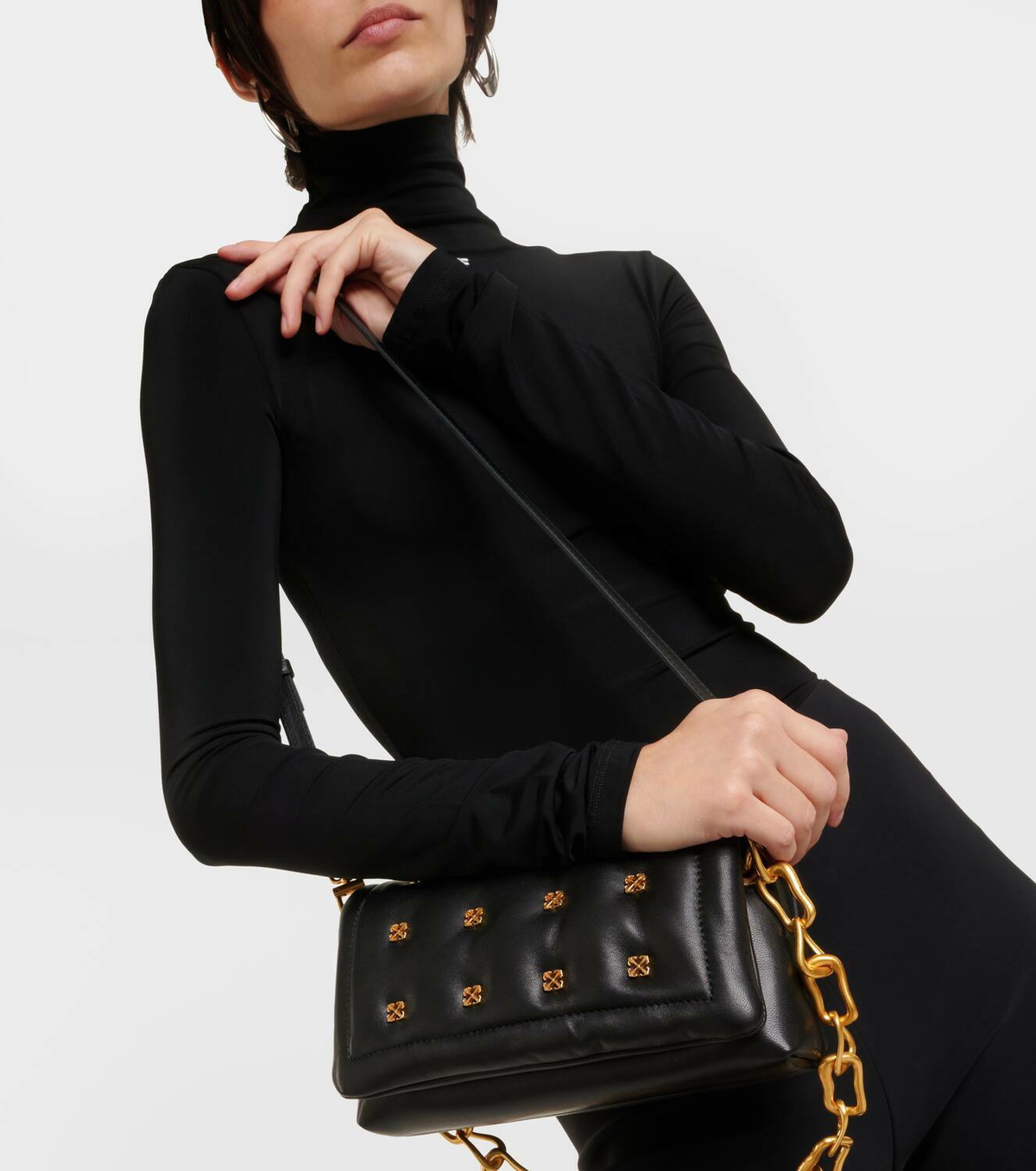 Off-White Arrows quilted leather crossbody bag