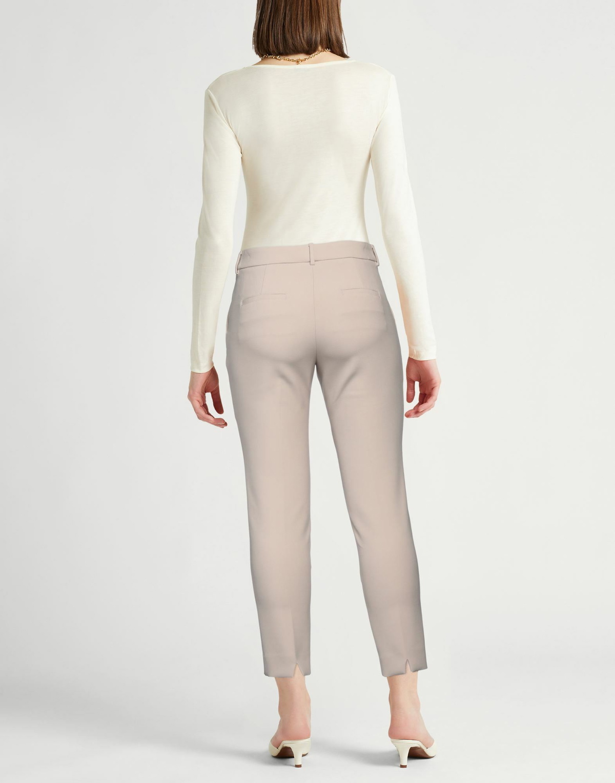 Peserico Womens Pants in Off white