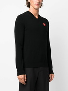 COMME DES GARCONS PLAY - V-neck Logo Sweater