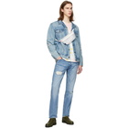 Levis Blue 501 93 Straight Jeans