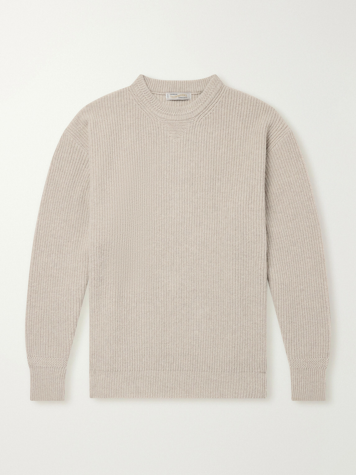 FrizmWORKS - Ribbed Wool-Blend Sweater - Neutrals