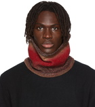 Wooyoungmi SSENSE Exclusive Red Knit Neck Buff Scarf