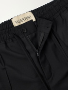 Valentino Garavani - Straight-Leg Wool and Cashmere-Blend Trousers - Black