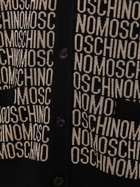 MOSCHINO - Moschino Logo Wool Knit Cardigan