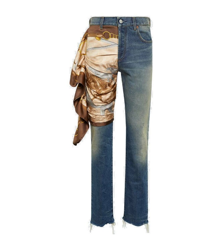 Photo: Gucci Embellished straight jeans
