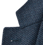 Canali - Kei Slim-Fit Unstructured Herringbone Wool Blazer - Blue