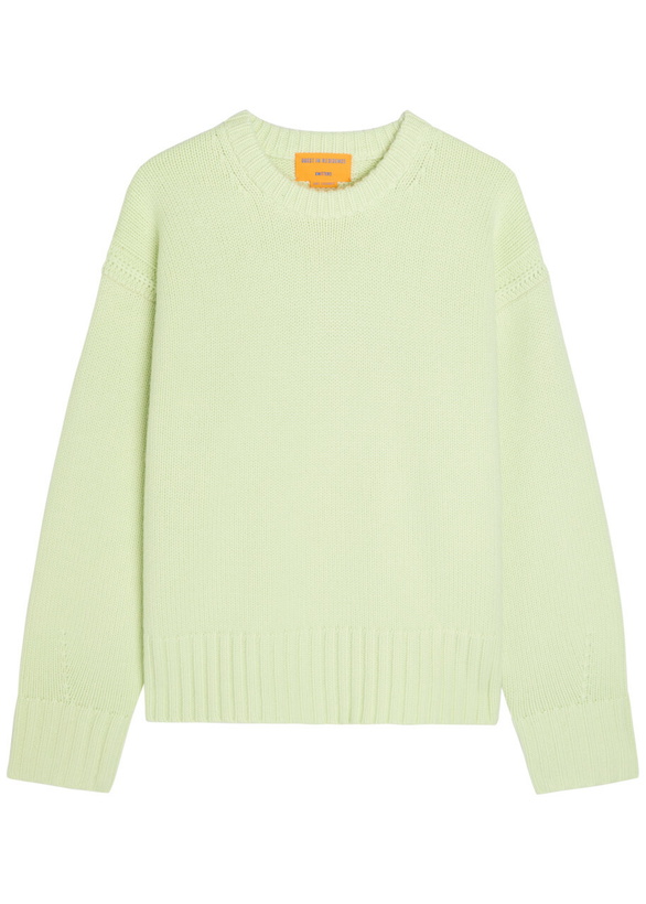Photo: Guest In Residence Cozy Crew-neck Cashmere Jumper Light Green