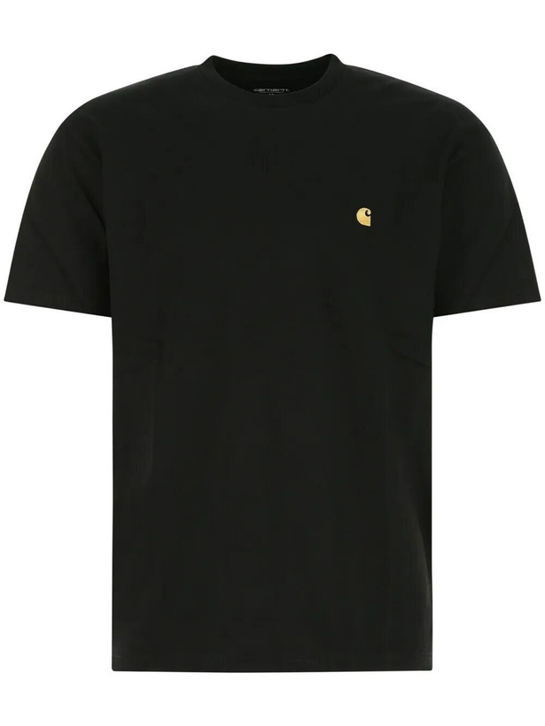 Photo: Carhartt WIP Short Sleeves Chase T-Shirt in Black