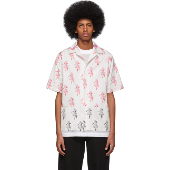 Photo: McQ Alexander McQueen White Hula Girl Bowling Shirt