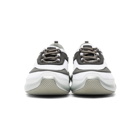 Prada White and Grey Knit Cloudbust Sneakers