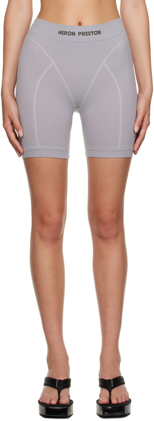 Photo: Heron Preston Gray Active Shorts