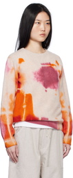 The Elder Statesman Multicolor Rorshach Malibu Sweater